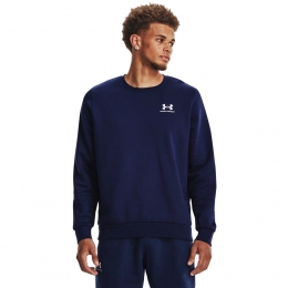 UnderArmourEssentialFleeceCrewSweaterDonkerblauwWit