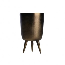 BloempotCanzo-Koper-Metaal-16x25x16cmBxHxD