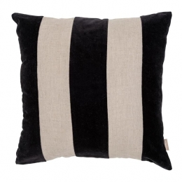byfonQStripeSierkussen50x50cm-Zwart