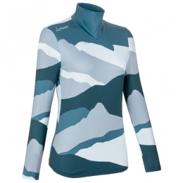 LaMunt-WomensIvanaTechArtyLSTee-Sportshirtmaat34grijsblauw