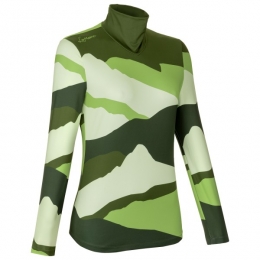 LaMunt-WomensIvanaTechArtyLSTee-Sportshirtmaat32groen