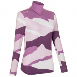 LaMunt-WomensIvanaTechArtyLSTee-Sportshirtmaat36purperroze
