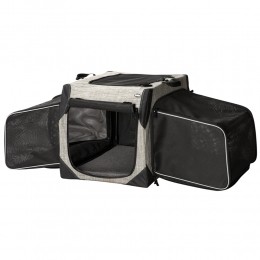 Honden-TransportboxTravellerExtendgrijsMaatM