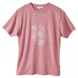 AigleDamesT-ShirtMirvinrood-gemleerdMaatXS