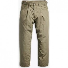 BroekLevis399570009-STAYLOOSEPLEATEDCROP-SMOKEYOLIVE