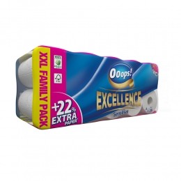 3xOoopsToiletpapierExcellenceSensitive3-laags20stuks