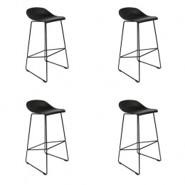 Livin24BarkrukEllenzwartScandinavischdesign76cm-Barkrukken
