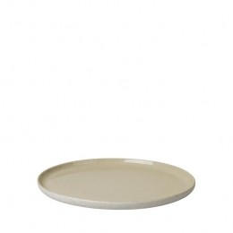 SabloPlatBord21CmBeigeGeelGoudStoneware