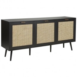 Beliani-OPOCO-Dressoir-Zwart-Rotan