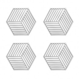 KrumblePannenonderzetterHexagon-Grijs-Setvan4