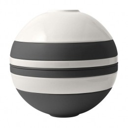 VilleroyBochServiessetLaBoule-ZwartWit-7-delig2personen-2xbol2xschaal2xuniverseelbord1xserveerschaal