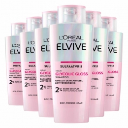 6xLOralElviveGlycolicGlossShampoo200ml