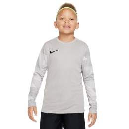 NikeParkIVVoetbalshirtKeepersLangeMouwenKidsGrijsZwart
