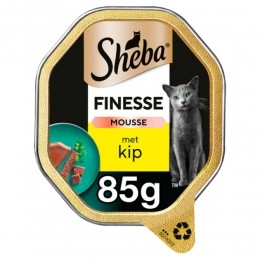 ShebaFinesseKattenvoerNatvoerMousseKipKuipjes85gr