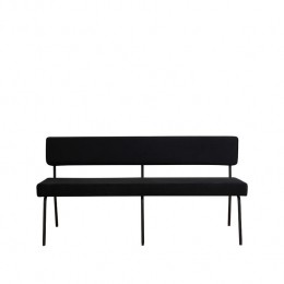 Bronx71VelveteetkamerbankEspenzwart160cm
