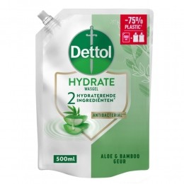 6xDettolRefillHandzeepHydratingAloeVera500ml