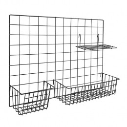 QUVIOMemobordstaal3items-Zwart