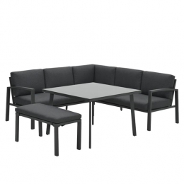 GardenImpressionsTropealoungediningset5-delig-donkergrijs