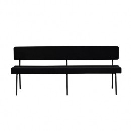 Bronx71VelveteetkamerbankEspenzwart190cm