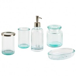 Beliani-AMARGA-Badkamerset-Mintgroen-Glas