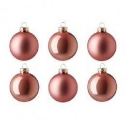 Glazenkerstbal8cmsetvan6