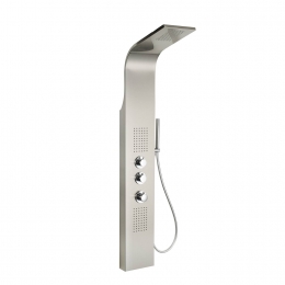BWSDouchepaneelErniemetThermostatischeKraan148x22cmRVS