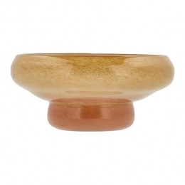 VillaCollectionStylesGlazenSchaal22cm-GeelOranje