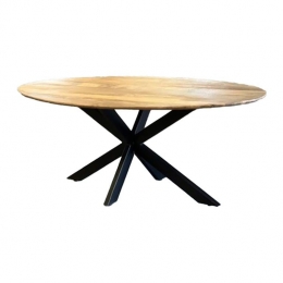 byfonQOveloEettafel180x90cm-Mangohout