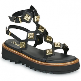 SandalenFruit9169-100-HELGA-NERO-TEXANO-NERO