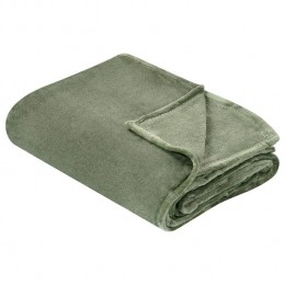 Beliani-BAYBURT-Deken-Groen-200x220cm-Polyester