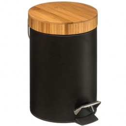 5FivePedaalemmer-zwart-metaal-3L-17x25cm