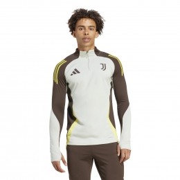 adidasJuventusTrainingstrui14-ZipEuropees2024-2025GrijsBruinGeel