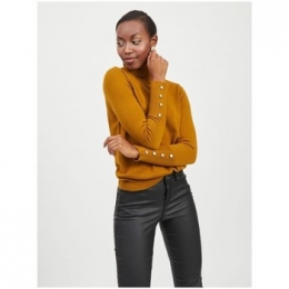 TruiVilaKuzaRollNeckKnit-Tapenade