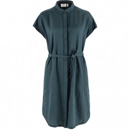 FjllrvenDamesBlousejurkvikHempDressWmountainblueMaatM