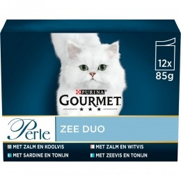 4xGourmetPerleMiniFiletsMultipackZeeDuoinSaus12x85gr