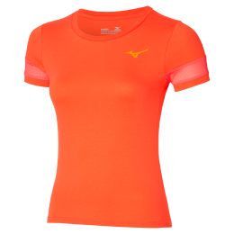 AthleticsMizunoTeeNasturtiumDamesMaatL