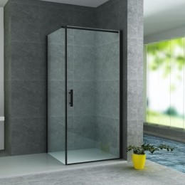 DouchecabineBWS90x90cm6mmHelderGlasmetNanocoatingZwart