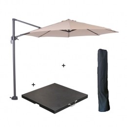 GardenImpressionsHawaiiparasolS300ecru80kgvoetenhoes