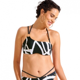 BikiniLiscaHONOLULUBandeauzwembroekjemetvoorgevormdebalconette