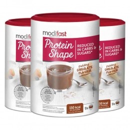 3xModifastProteinShapePuddingChocolade405gr