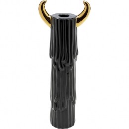 KandelaarYeti30cmzwartengoudKareDesign