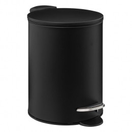 5FivePedaalemmer-zwart-metaal-3L-23cm-softclose