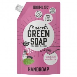 6xMarcelsGreenSoapHandzeepPatchouliCranberryNavulStazak500ml