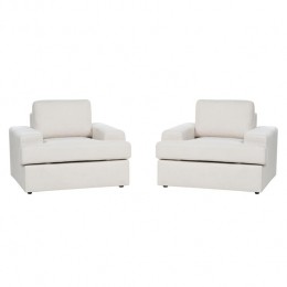 Beliani-ALLA-Fauteuilsetvan2-Lichtbeige-Polyester