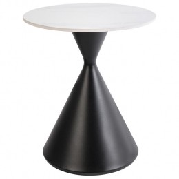 Beliani-HAIWEE-Bijzettafel-ZwartWit-Gesinterdesteen