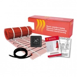 BWSByMagnumElektronischeVloerverwarmingSet3m2-450Watt-WifiThermostaatZwart