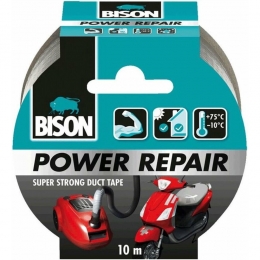 6xBisonTapePowerRepairGrijs10meter