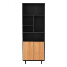 Bronx71WandkastBradleyzwartblankeiken80x220cm