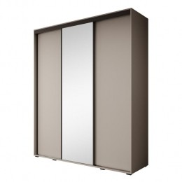 Meubella-KledingkastDelos3-Beige-200cm-Metspiegel