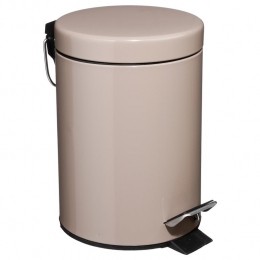 5FivePedaalemmer-taupe-metaal-3L-17x25cm